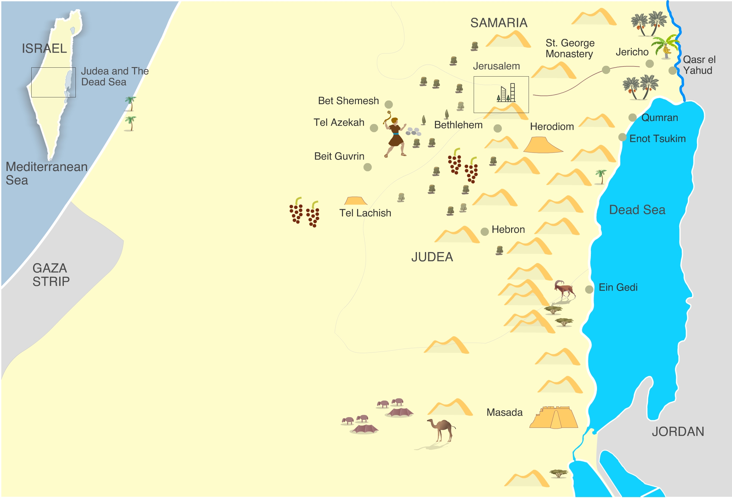 Dead Sea-map